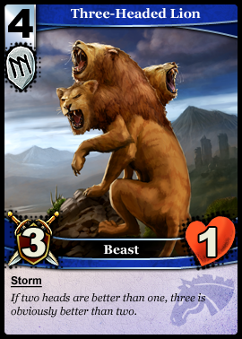 La carte Three-Headed Lion v2